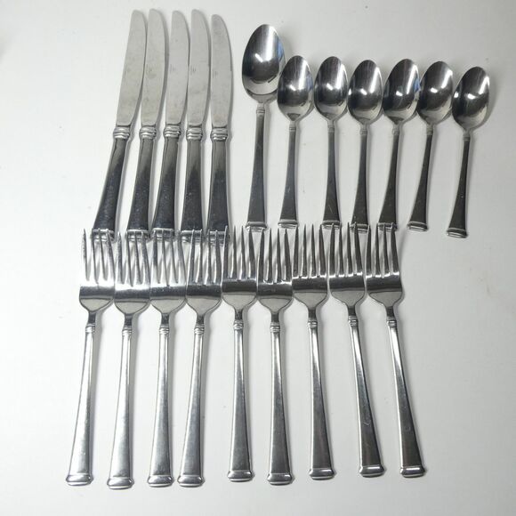 Mikasa Harmony Stainless Flatware Lot 21pcs Forks Spoons Knives - Picture 1 of 8